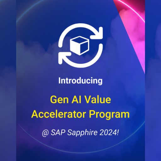 Introducing Gen AI Value Accelerator Program at SAP Sapphire 2024
